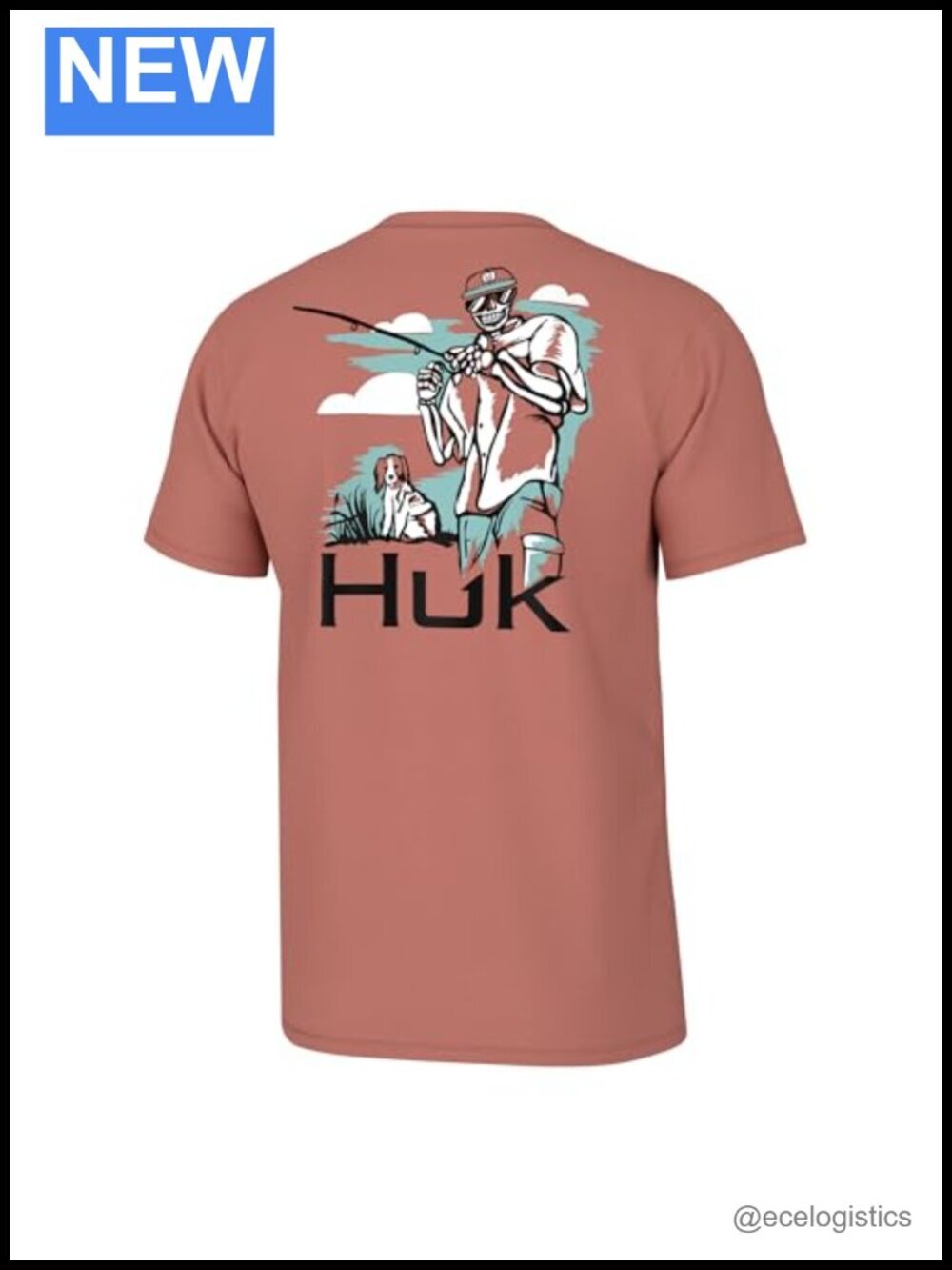 Performance Fishing Graphic Tee for Men Quick-Dry UPF 50 Crew Neck Short Sleeve